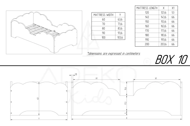 Lit simple BOX 10